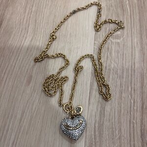 Juicy Couture Gold Heart Pendant Necklace